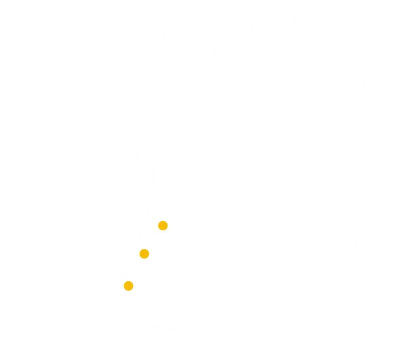 Carte de France situant le village dans les Landes, entre Bordeaux et Biarritz